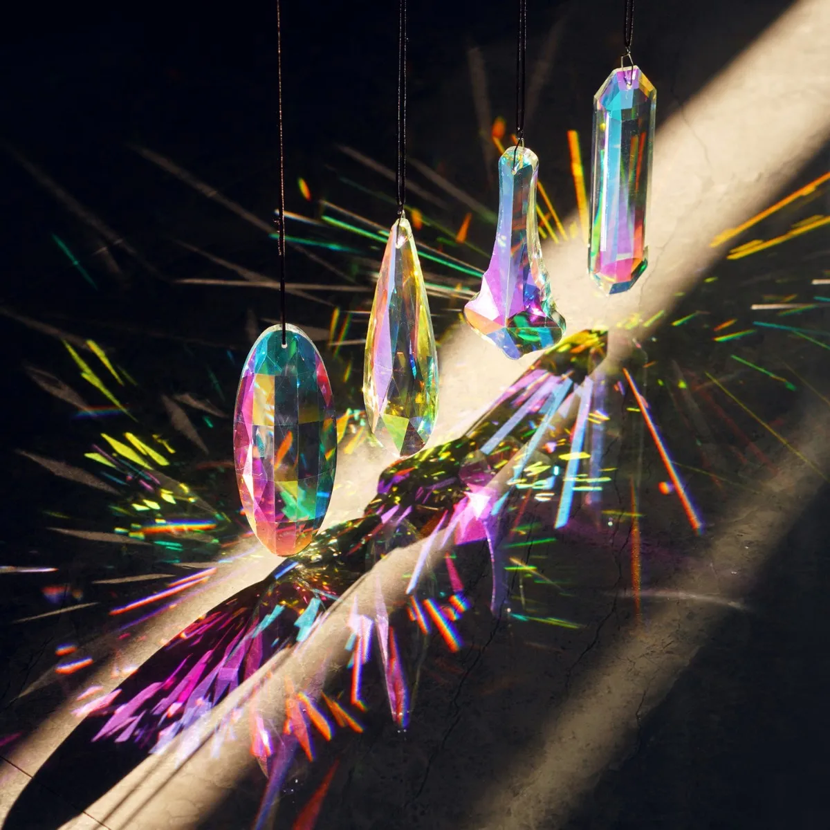 Sun Catcher Window Prism Pendant Crystal Rainbow Manufacturing Garden Hanging Ornament Home Garden Art Decoration