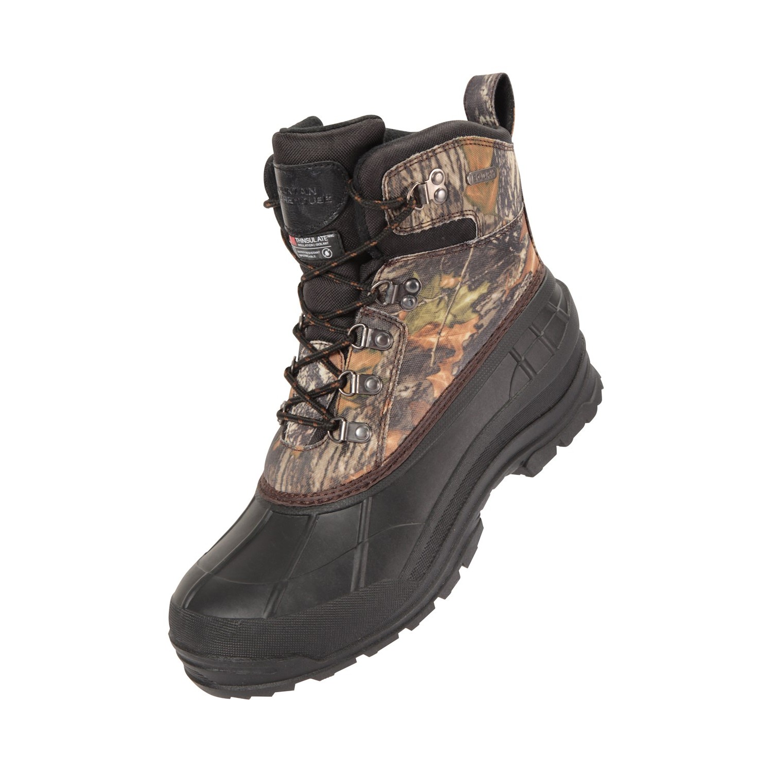 Mountain Warehouse Herren Woodland Schneestiefel (Grün/Schwarz) Image