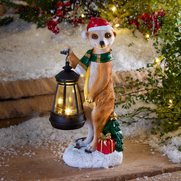 Weihnachts-Erdmännchen mit Solar Image