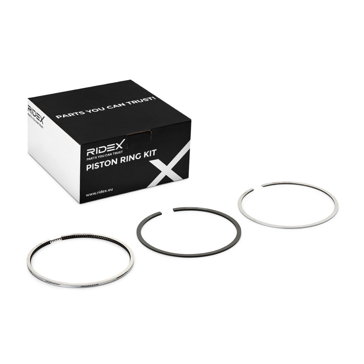 RIDEX Kolbenringsatz OPEL,DAEWOO,VAUXHALL 444P0167 0630277,0632100,630091 630277,632100,90220733,90234429,90272599,0630091 Image