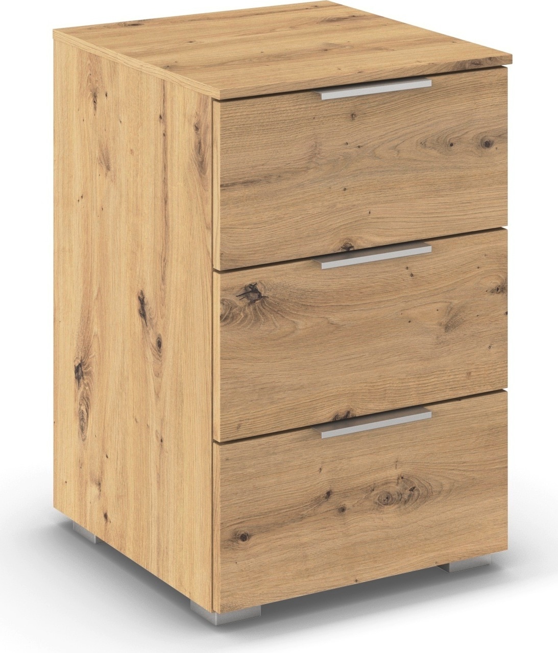 Nachtkommode RAUCH "Nachttisch Nachtkonsole Nachtschrank ASTANA", eiche artisan, B:40cm H:61cm T:42cm, Holzwerkstoff, Sideboards