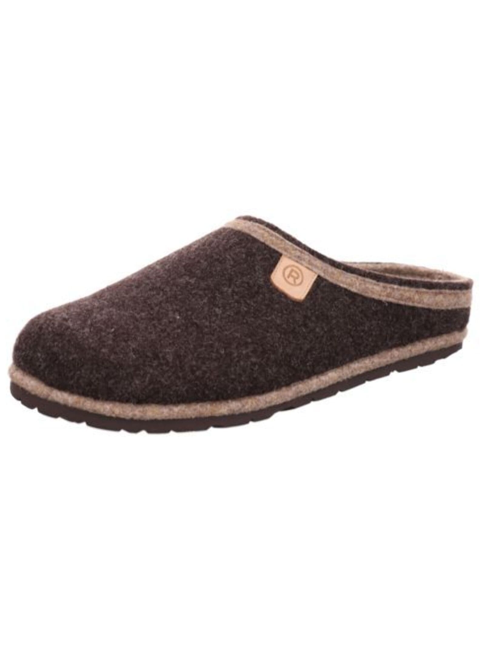 Hausschuh ROHDE "Rohde Hausschuhe Filz", Herren, Gr. 41, braun, Filz, Schuhe Hausschuh