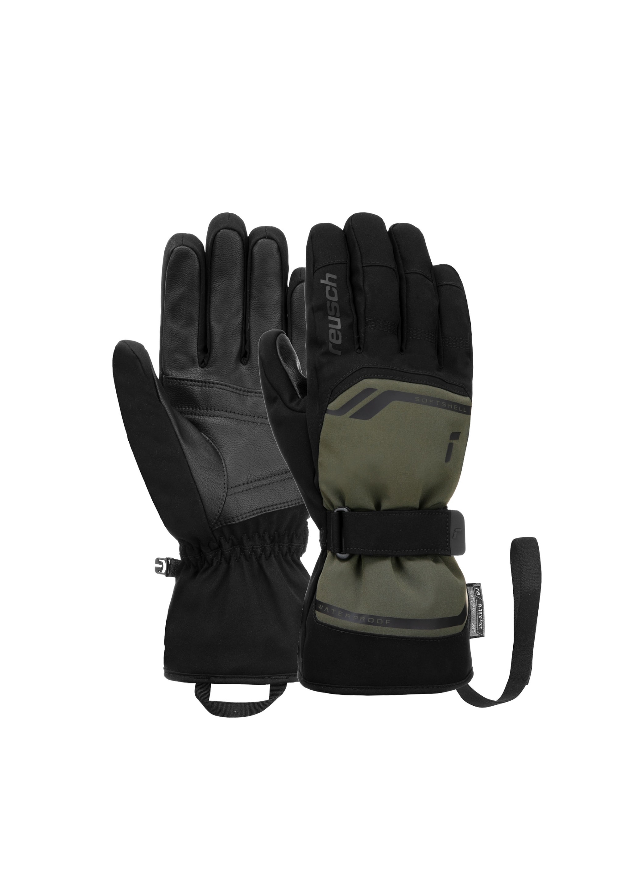 Skihandschuhe REUSCH "Primus R-TEX XT", Damen, Gr. 7, schwarz-weiß (weiß, schwarz), 85% Polyester, 15% Polyurethan, mehrfarbig, Handschuhe, sehr warm, wasserdicht und atmungsaktiv Image
