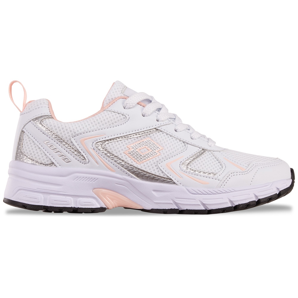Sneaker LOTTO, Damen, Gr. 36, rosa (weiß, rose), Kunstfaser, Synthetik, metallic, Schuhe Sneaker, - besonders leicht & bequem