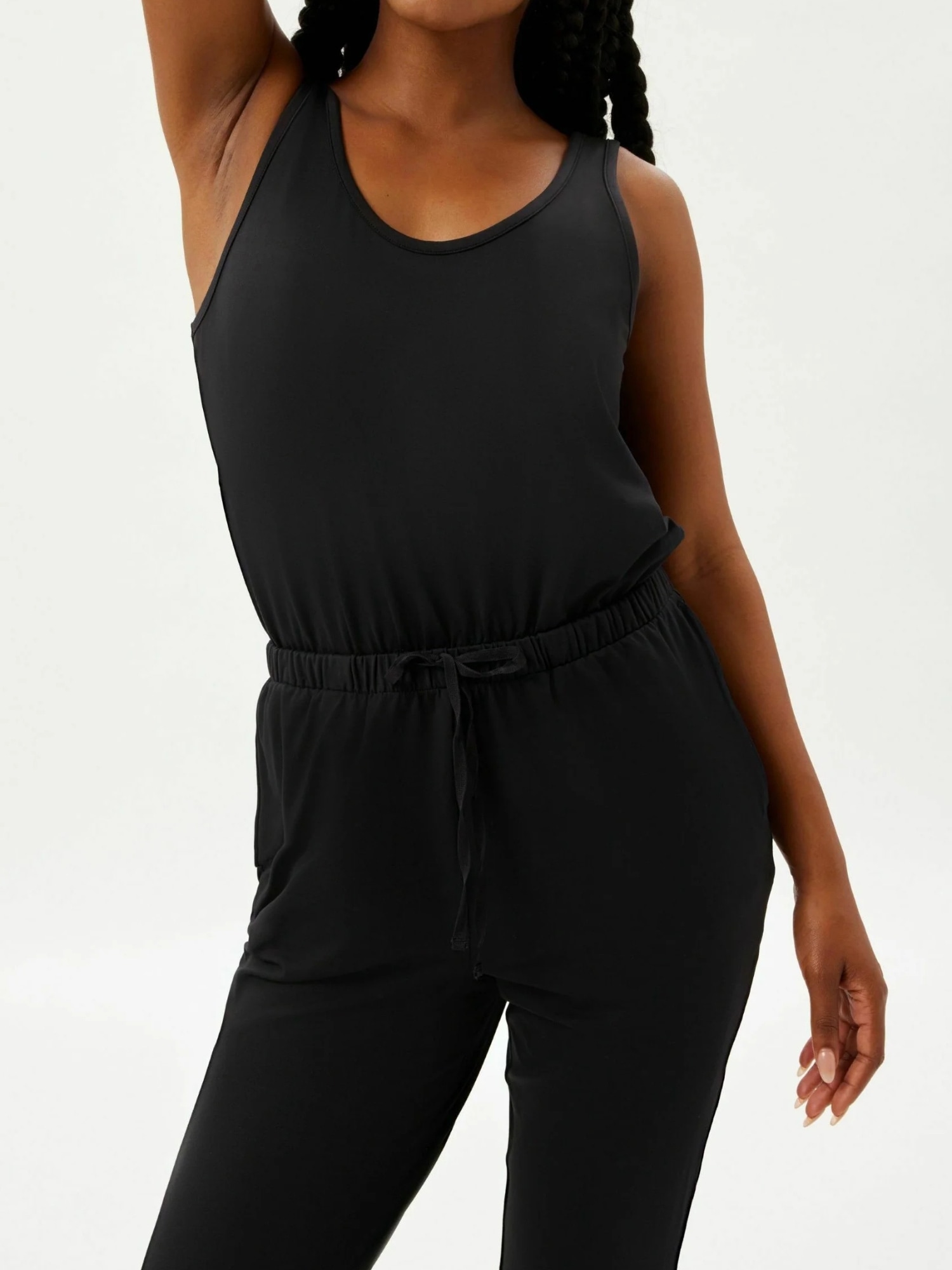 Jumpsuit "Girlfriend Collective one-piece suit Reset", Damen, Gr. L, Normalgrößen, schwarz, Obermaterial: 91% Polyester, 9% Elasthan, GIRLFRIEND COLLECTIVE, Overalls Jumpsuit