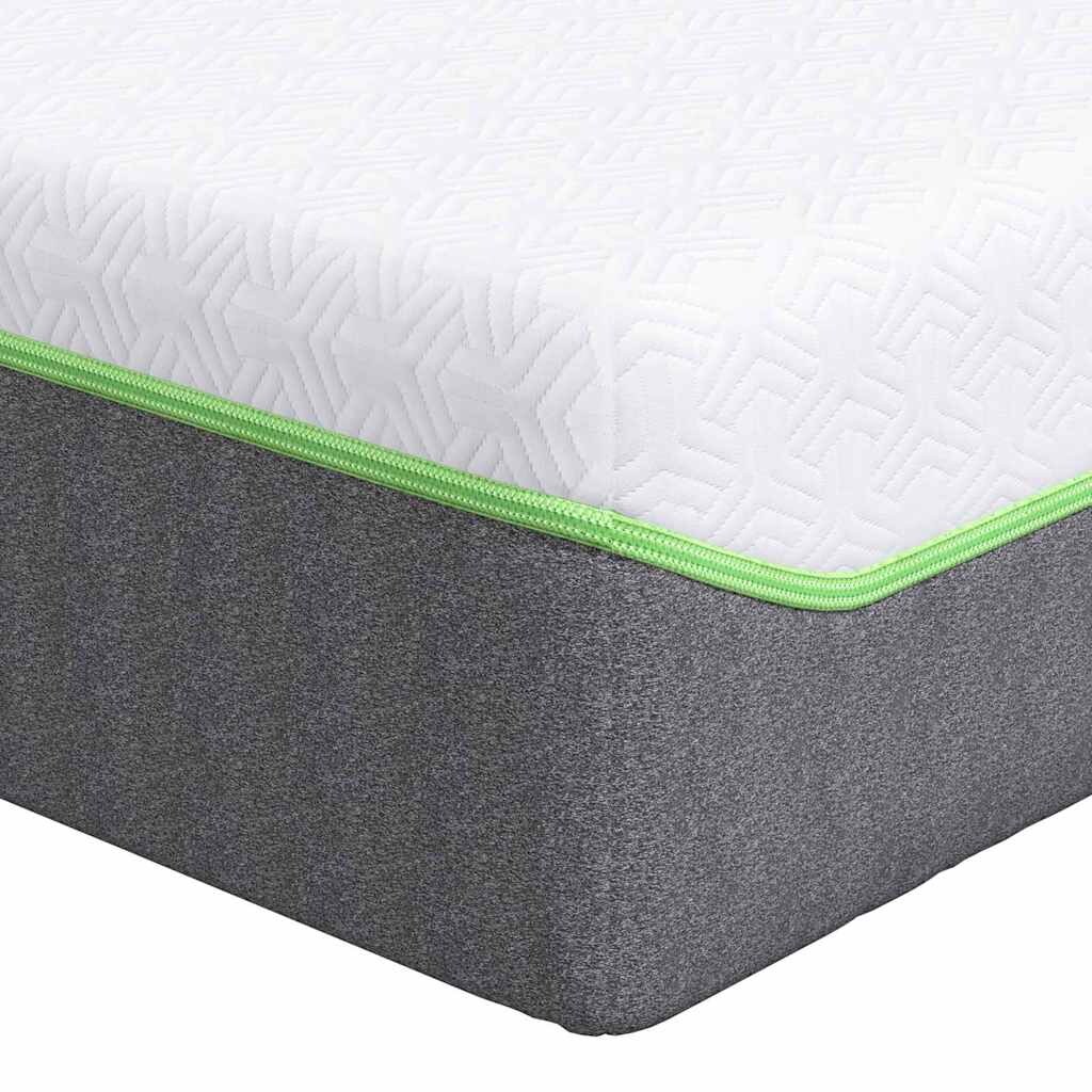 vidaXL Matratze Weiß und Grau 100 x 200 cm Taschenfeder Image