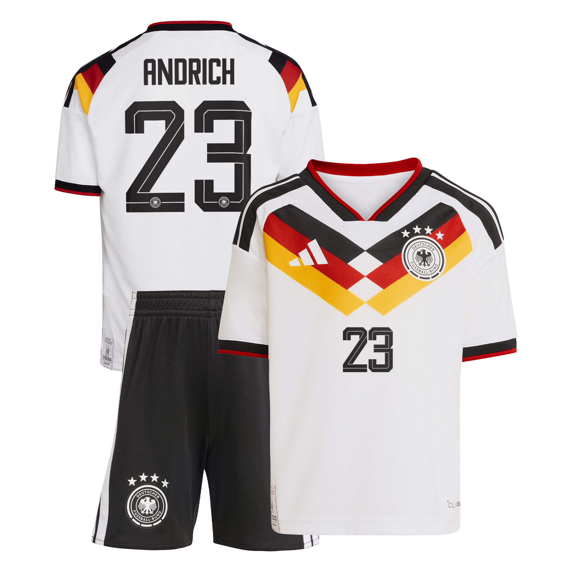Deutschland 26 Replica Heim-Set für Kinder mit Aufdruck Andrich 23 Image