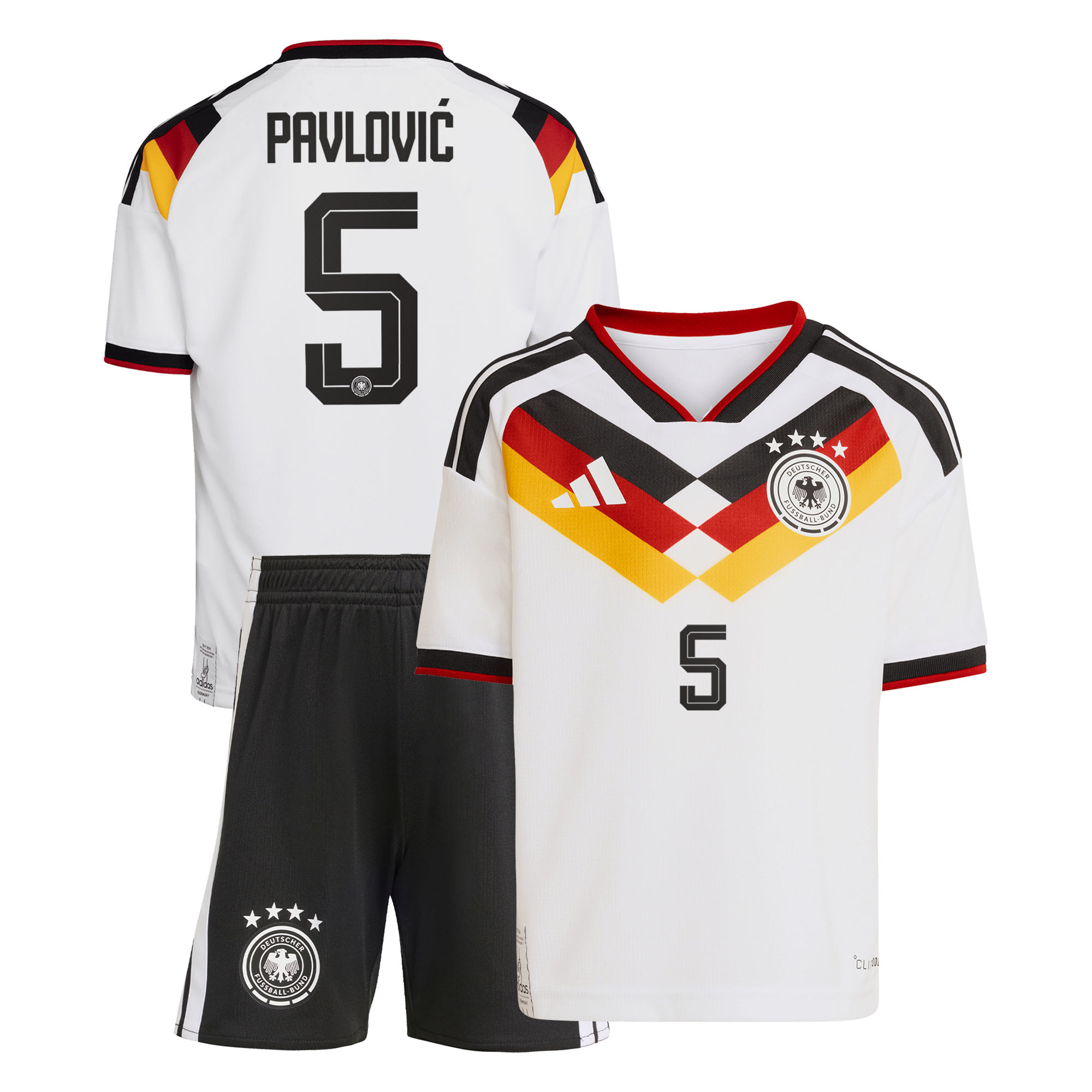 Deutschland 26 Replica Heim-Set für Kinder mit Aufdruck Pavlović 5 Image