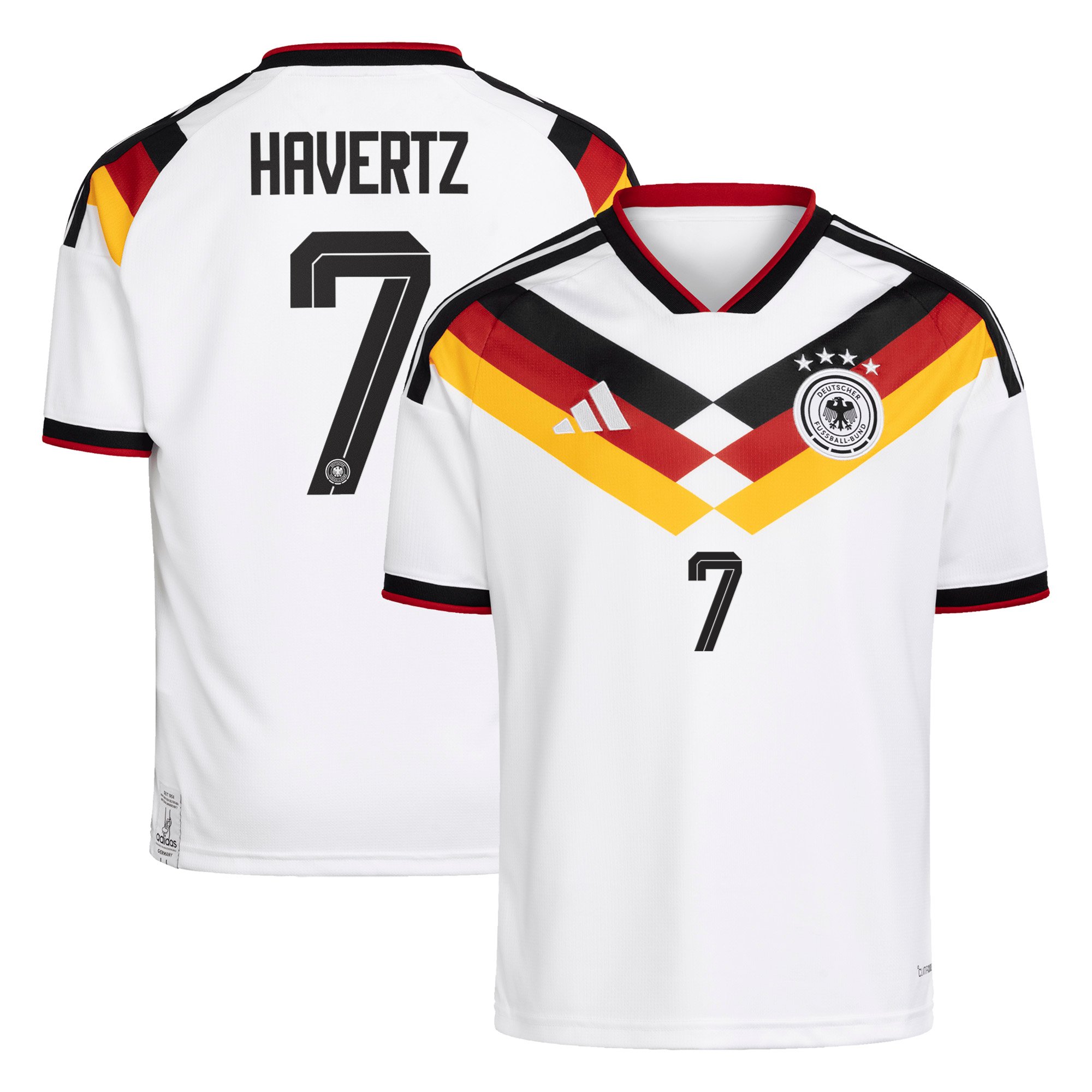 Maillot Domicile Allemagne adidas 26 - Enfant avec flocage Havertz 7