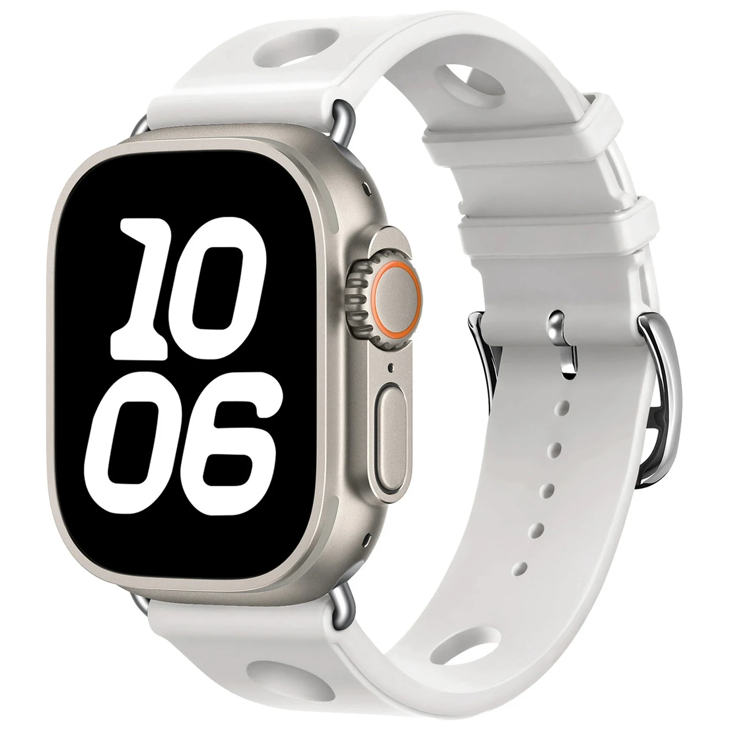 Scub H Tauchband für Apple Watch Serie 11 10 9 8 SE Ultra 3/2/1 49 mm 46 mm 42 mm 40 mm 44 mm 45 mm 41 mm atmungsaktives Silikonarmband Image