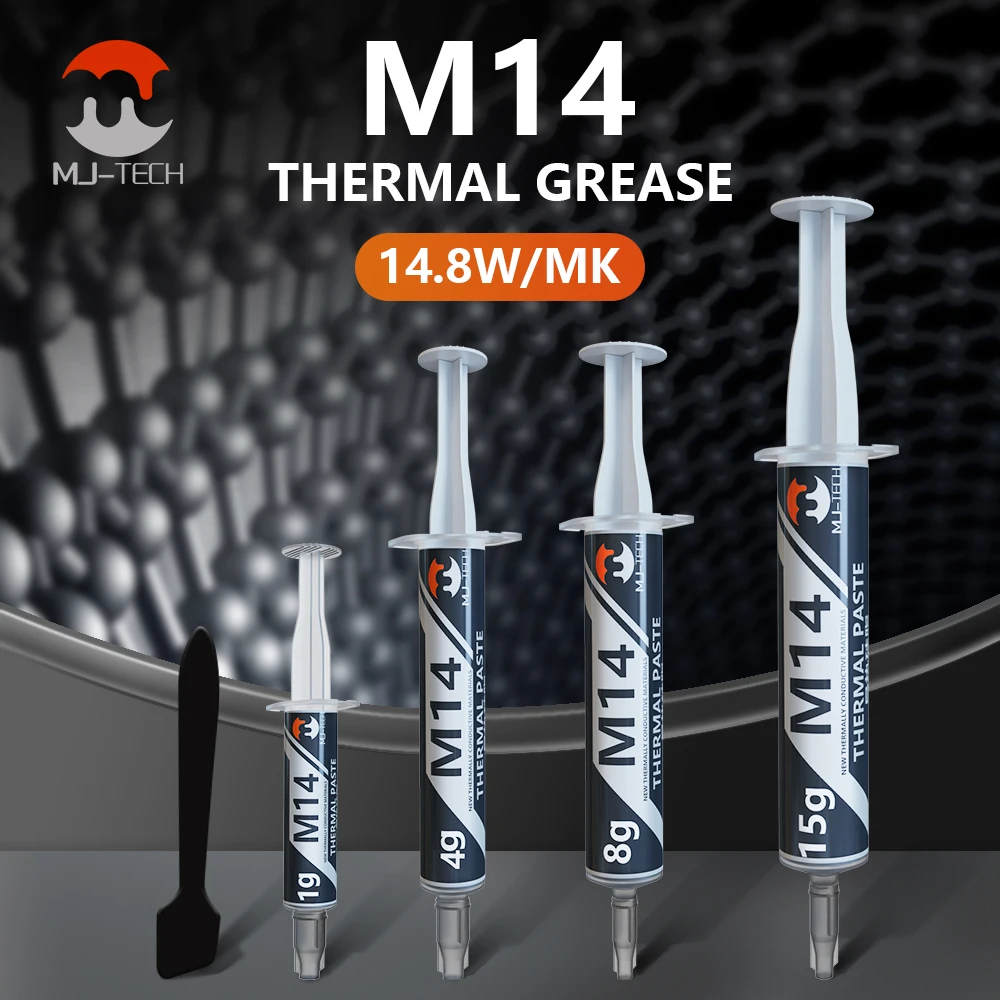 Hochleistungs-CPU-Wärmeleitpaste M14 14,8 W/MK Wärmeleitfähigkeit für hochwertige CPU GPU AI Server Kühlung Wärmeleitpaste Image
