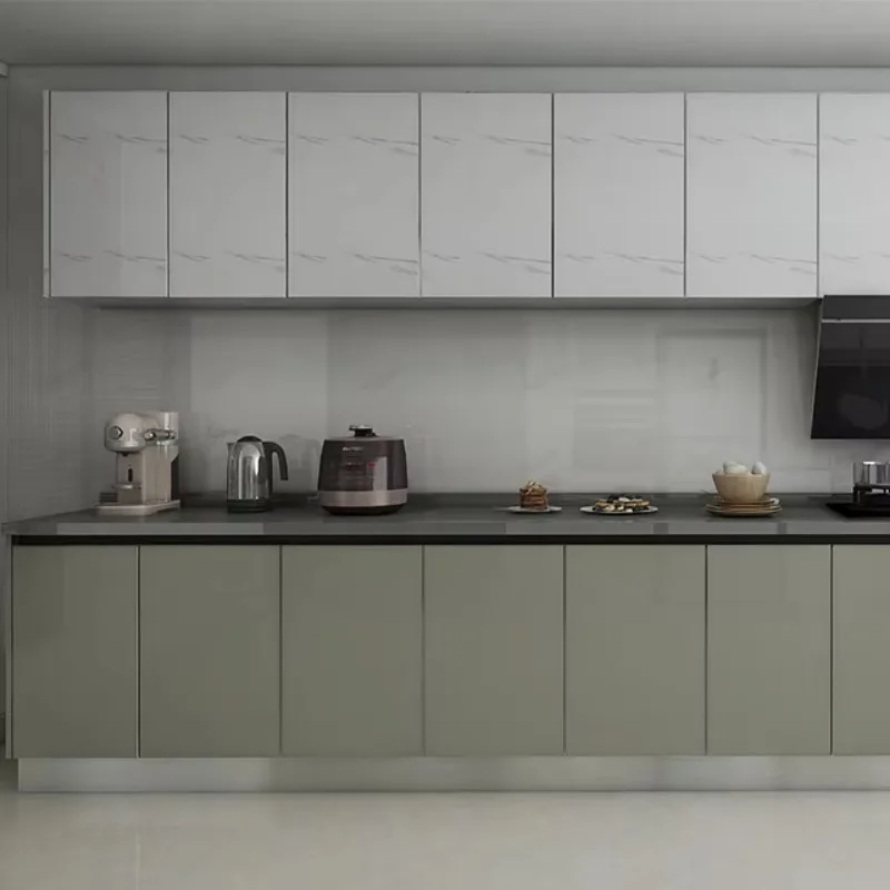 Personalisiertes Hochglanz-Küchenschrank-Design. Modulare Küchenmöbel für zu Hause Image