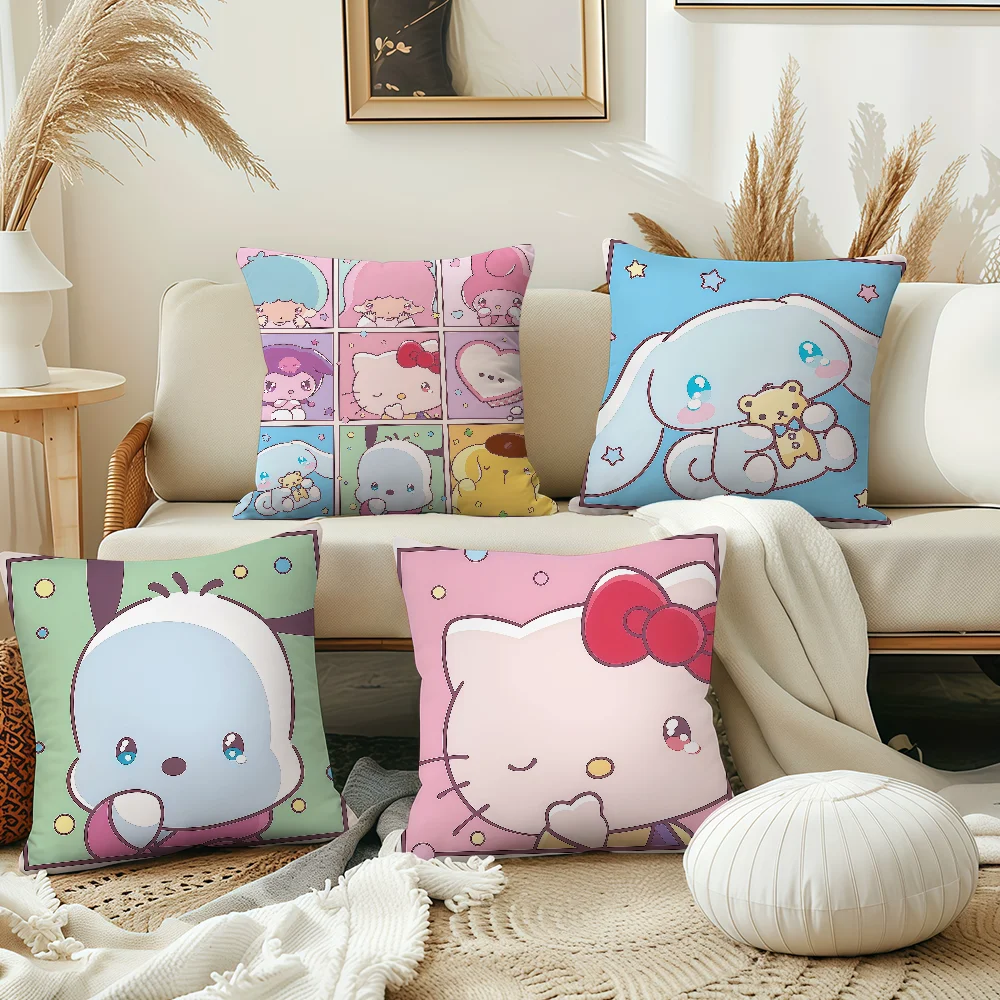 süße Kunst p-Pochacco Little t-Twin Stars SRO Bequemer weicher Kissenbezug Sofa Wohnzimmer Home Office Dekor Schutzhüllen Image