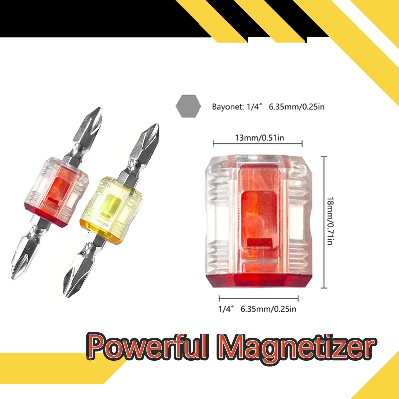 Leistungsstarker Magnetisierer/Magnetspule, Elektroschrauber, Bohrer, Entmagnetisierungswerkzeug für 6,35 mm (1/4 Zoll), starkes magnetisches Design Image