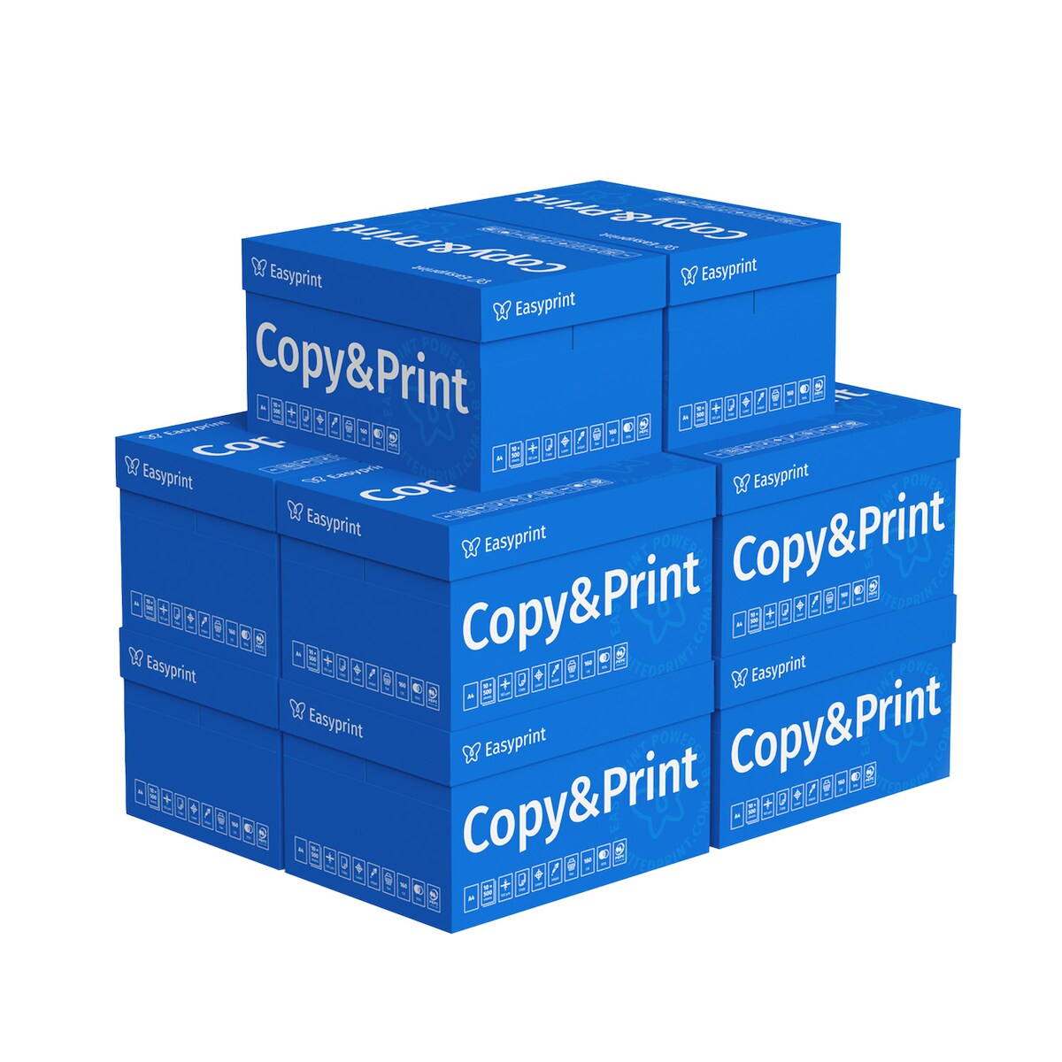 Easyprint Druckerpapier Kopierpapier 50.000 Blatt DIN A4 Premium Hochweiß CIE 160 Testsieger PEFC zertifiziert Image