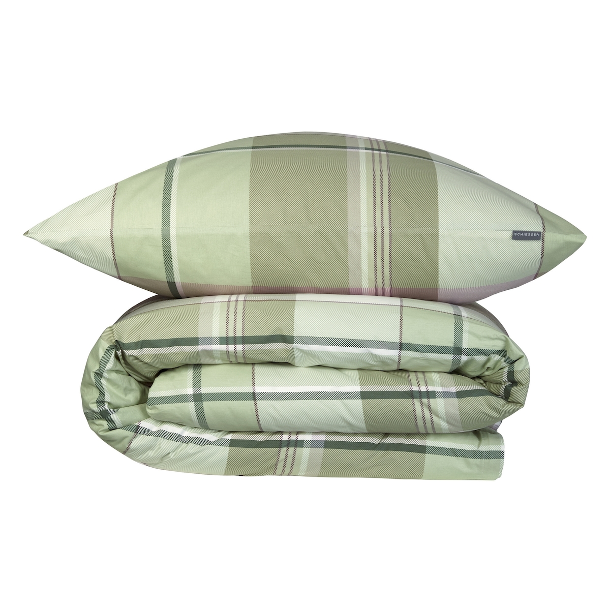 Schiesser Bettwäscheset Ate - Renforcé - 2-teilig - 155 x 220 cm - Grün Image