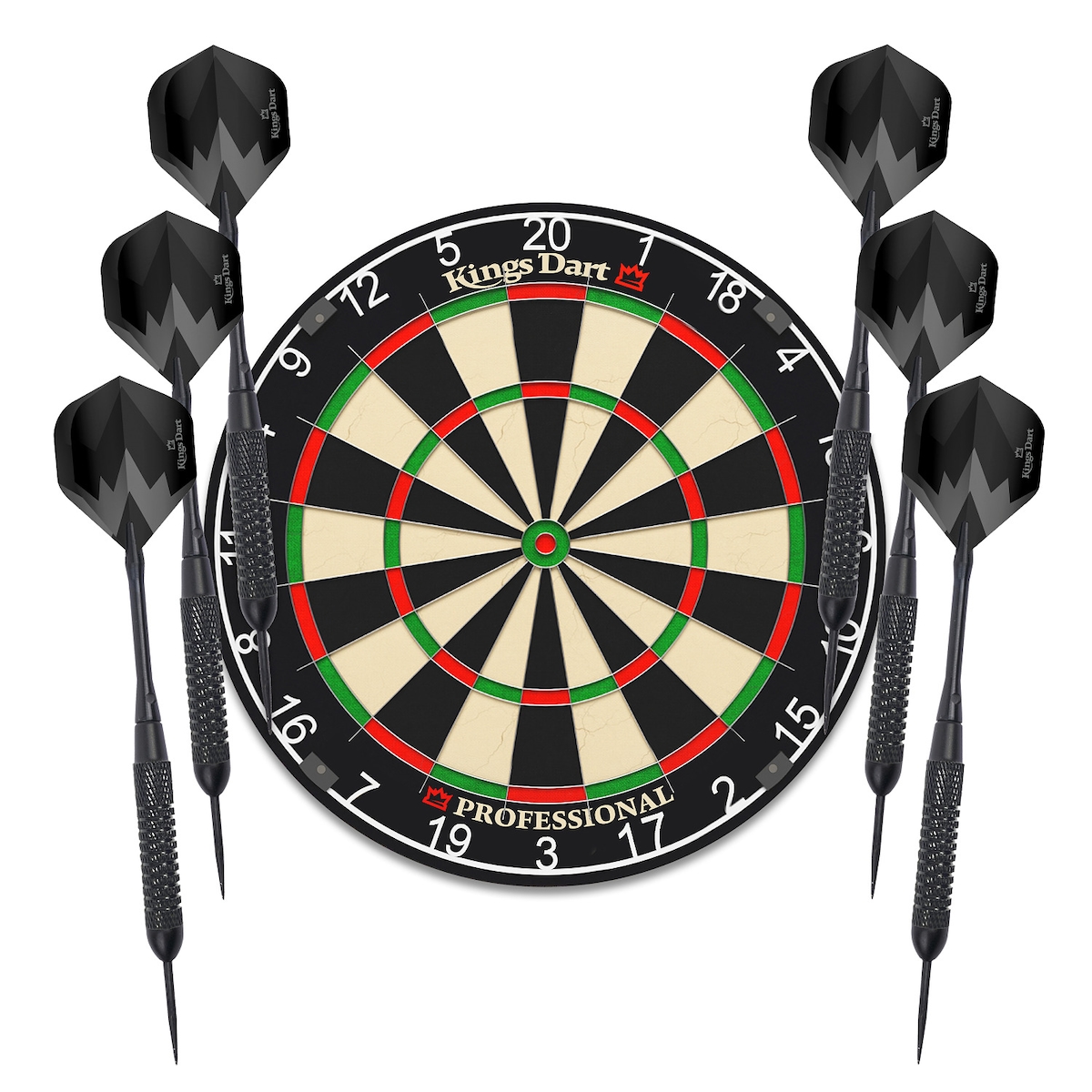 Kings Dart Dart-Set "First", Professional HD (Zahlenring Kunststoff) Image