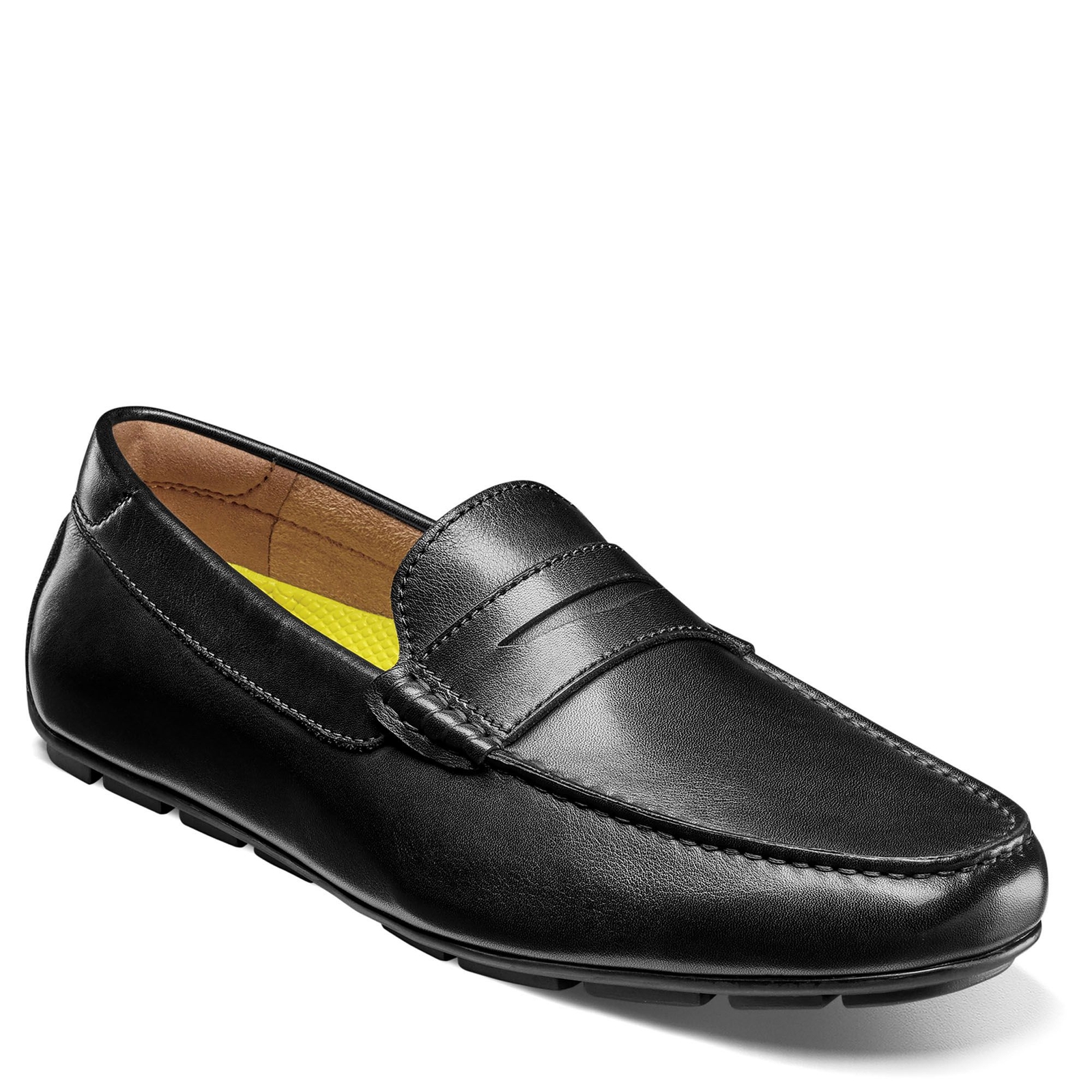 Florsheim Motor Smooth Moc Toe Penny Driver - Mens 10.5 Black Slip On Medium