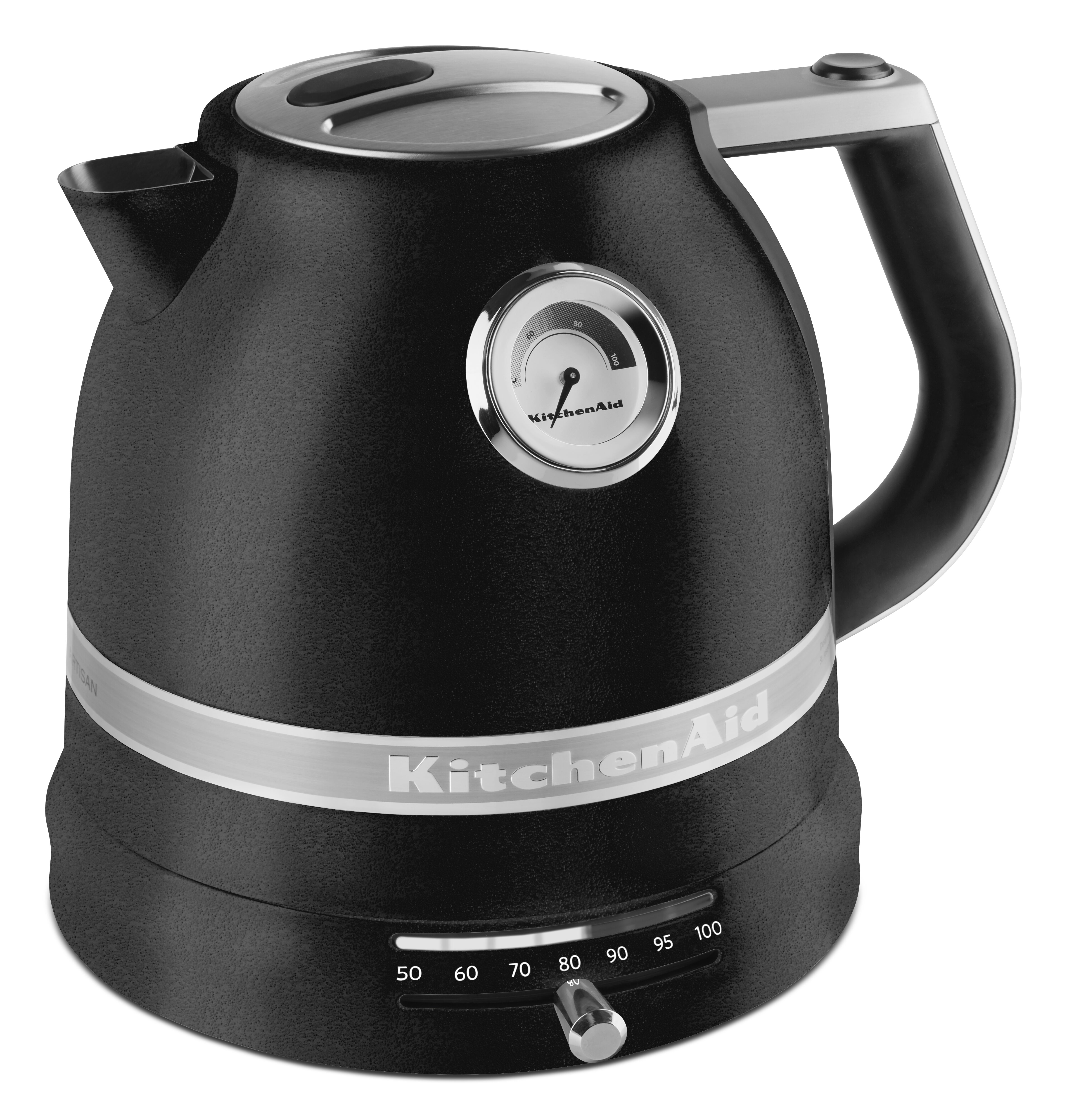 KITCHENAID Wasserkocher "5KEK1522EBK Gusseisen Schwarz", gusseisen schwarz, B:26,3cm H:21,8cm T:21cm, Wasserkocher