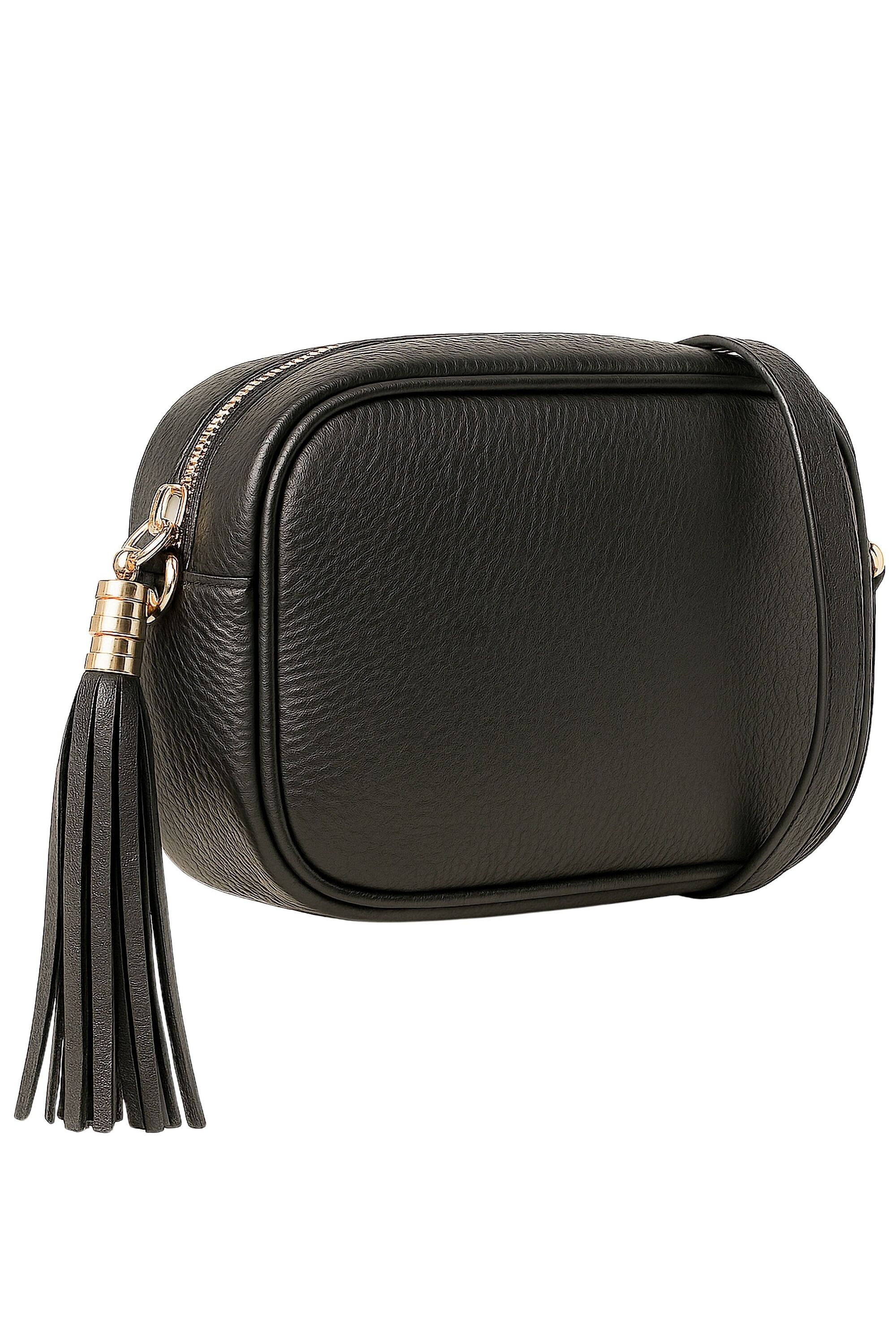 Umhängetasche "Alpha", Damen, Gr. B/H/T: 20cm x 15cm x 6cm onesize, schwarz, Leder, COLLEZIONE ALESSANDRO, Taschen Umhängetasche, der perfekte Klassiker aus Leder