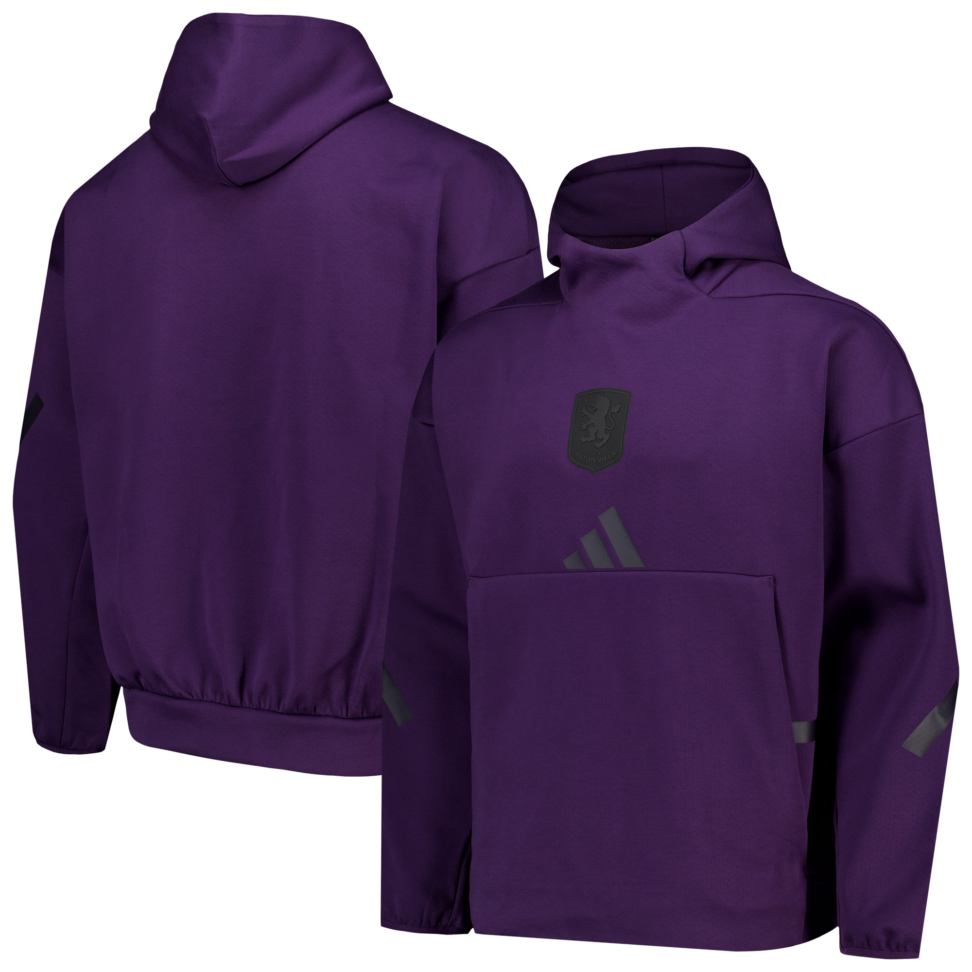 Aston Villa adidas Travel Z.N.E Hoodie – Dunkelviolett Image