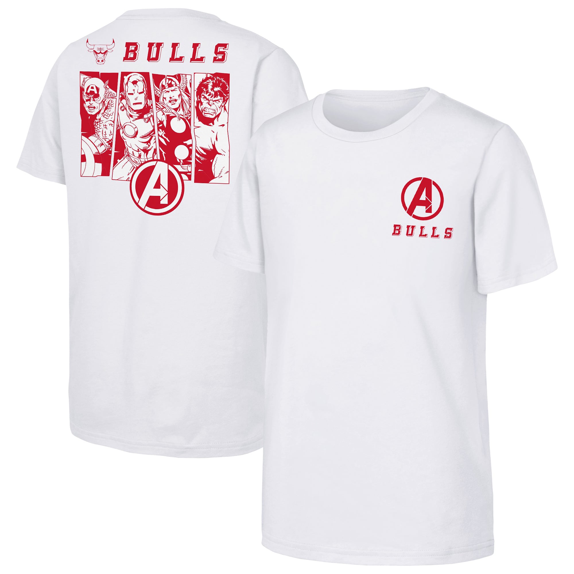 T-shirt Chicago Bulls NBA x Marvel - Enfant - unisexe Taille: L (14/16)