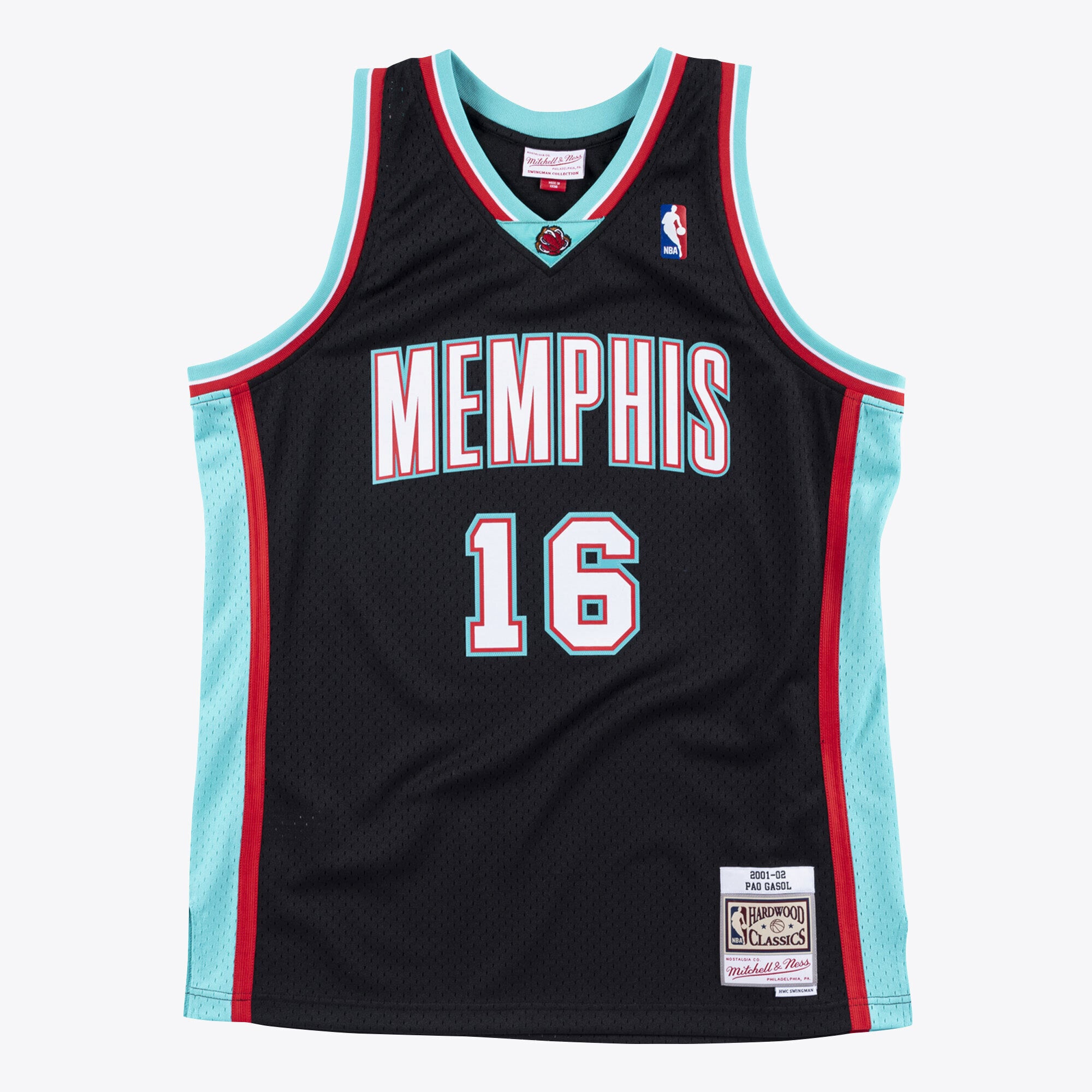 Pau Gasol Memphis Grizzlies 2001-02 Mitchell & Ness Swingman Trikot – Schwarz
