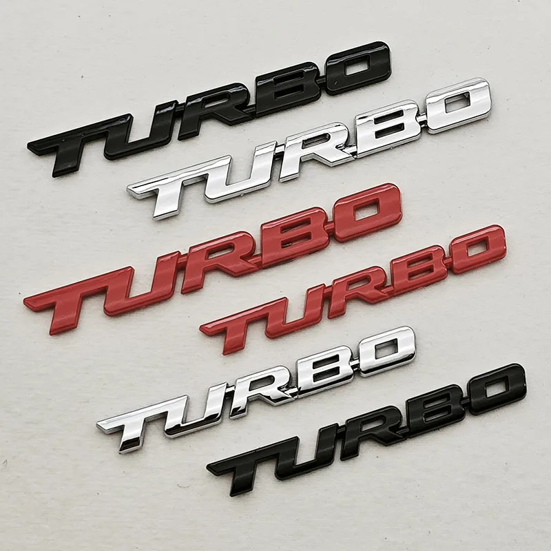 Autoaufkleber, Turbolader-Logo, Turbo, 3D-ABS-Abzeichen, Auto-Modifikationszubehör, hinten markierte Seitenmarkierung, dekorativer Autoaufkleber Image