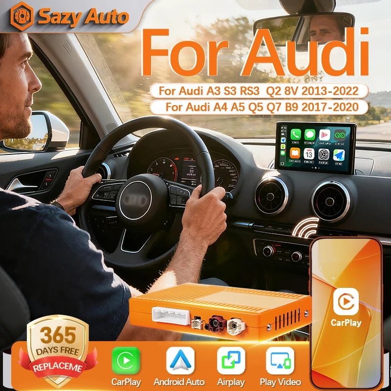 Szay AUTO NEUE drahtlose CarPlay Android-Schnittstelle für Audi A3 S3 8V A4 B9 A5 Q2 Q7 Q5L MIB AirPlay Mirror Link Multimedia-Kamera Image
