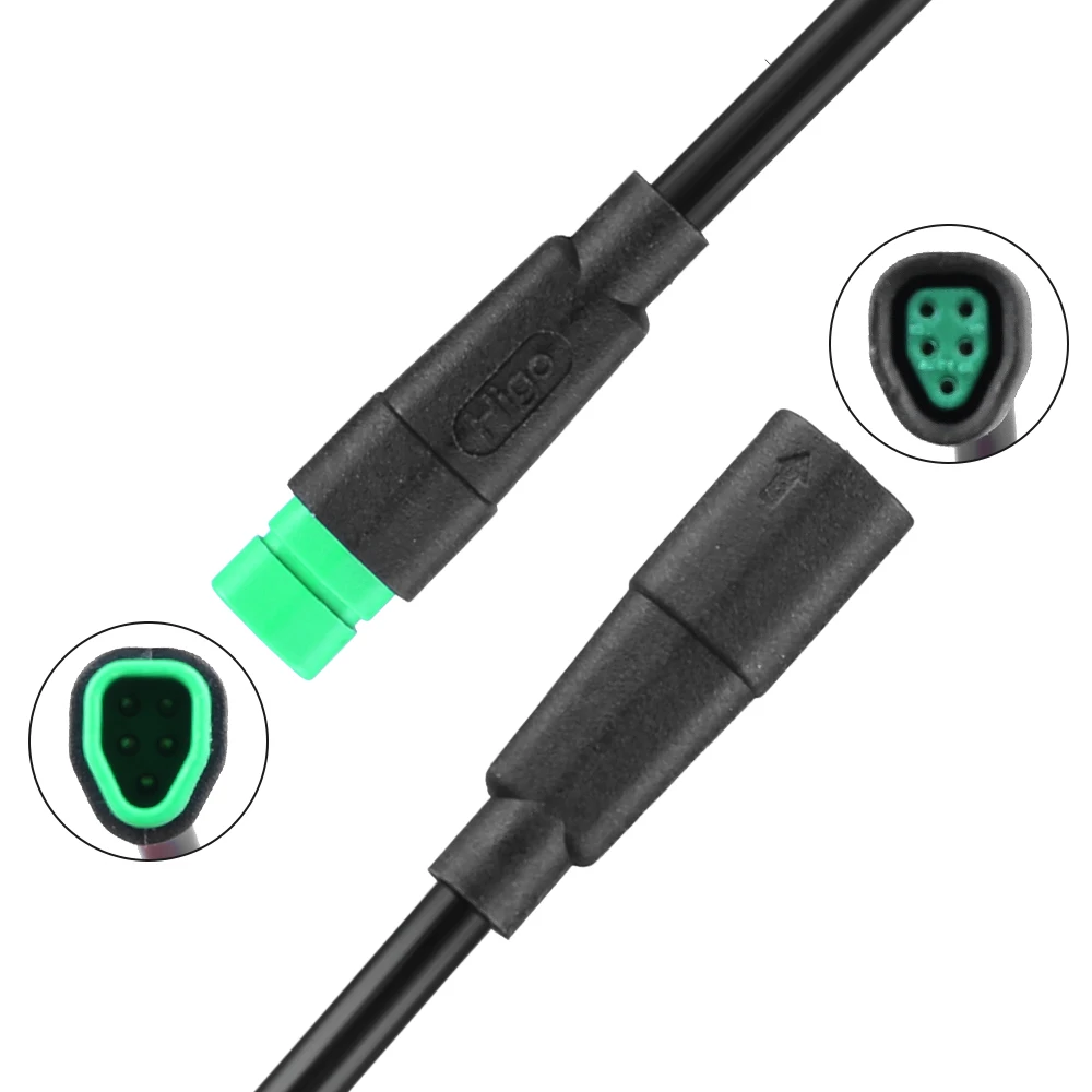 Ebike Display Verlängerungskabel 5PIN Männlich Weiblich Draht Für BAFANG Display KÖNNEN Protokoll DPC010 DPC080 Wasserdichte Verlängerungskabel 66 cm Image