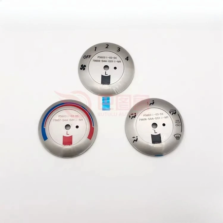 1 stücke Für Honda Fit Radio Taste Aufkleber Fan Klimaanlage Knopf Getriebe Position Display Trim Panel Image