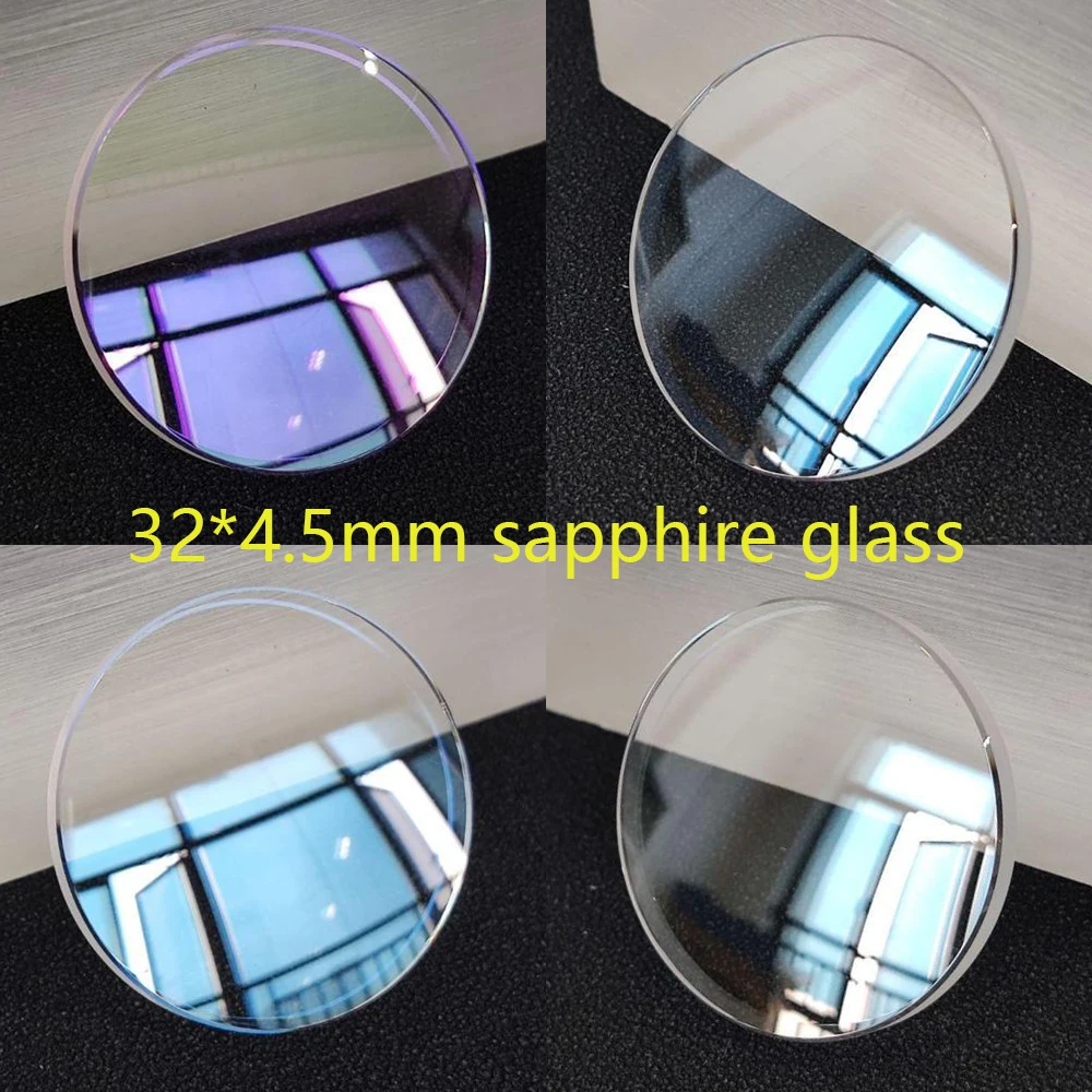 32mm * 4,5mm Uhr Saphirglas Kristall Doppelte Teilen AR Beschichtetes Glas Blase Spiegel Uhr Glas Uhr teile Fit SKX007 SKX175 Image
