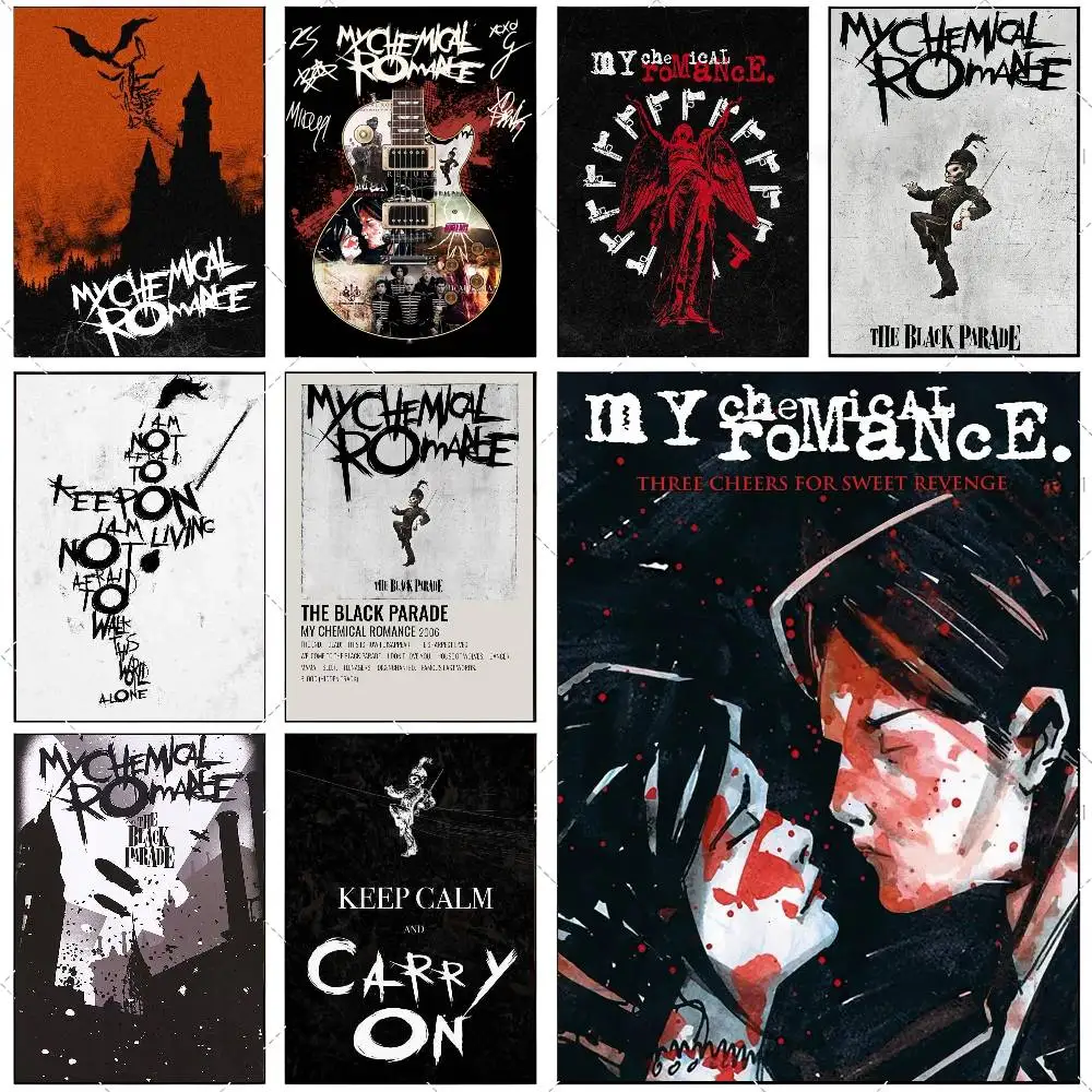 My C-Chemical R-Romance Anime Poster High-definition art sticker Self adhesive waterproof home decoration for living room Image