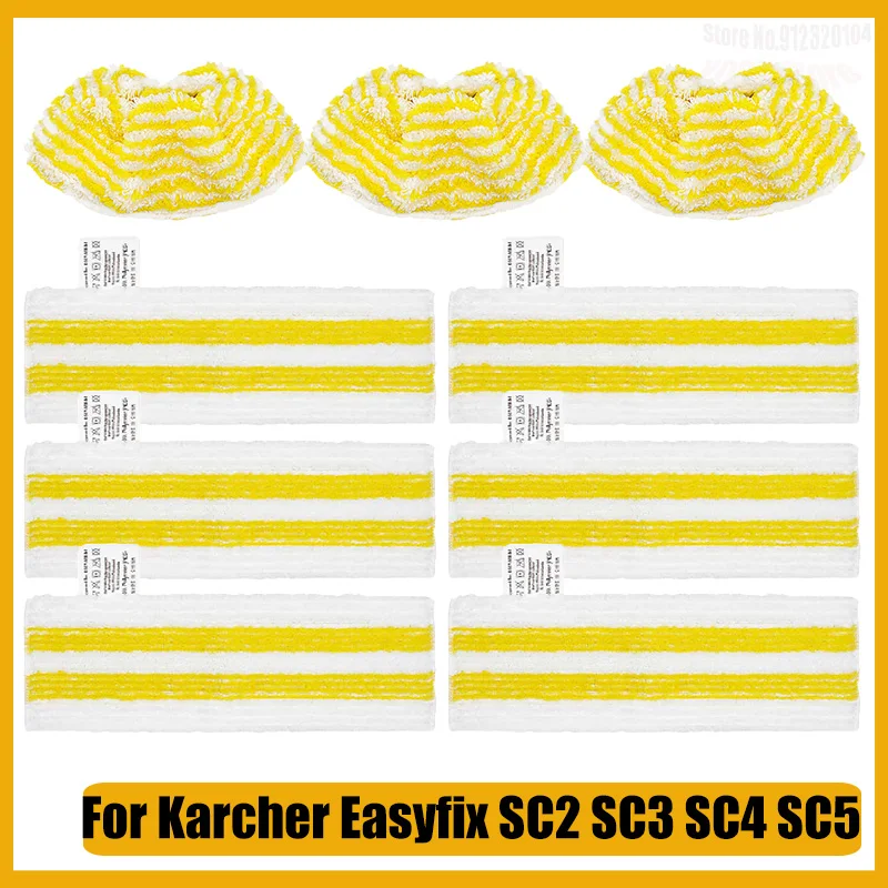 Für Karcher EasyFix SC2 SC3 SC4 SC5 Handheld Staubsauger Teile Mikrofaser waschbar Steam Mop Lumpen Mopp Pads zubehör Image