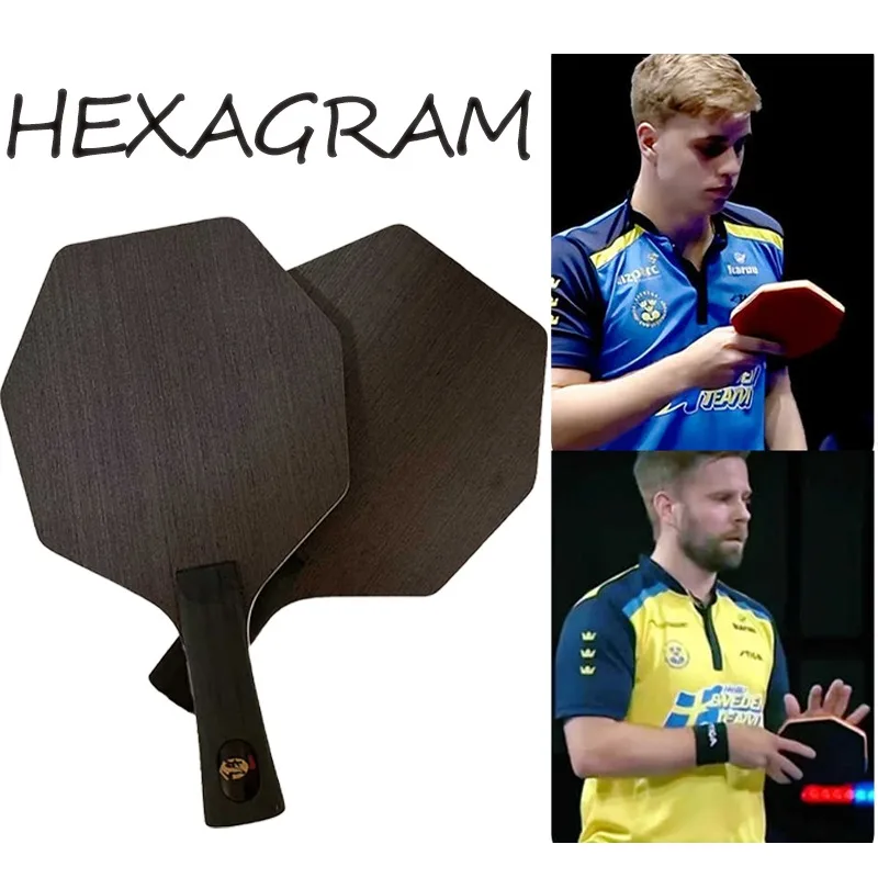 Sechseckiger Tischtennisschläger, Ping-Pong-Paddel, Training, FL&CS-Griff, sechseckiges Ping-Pong-Board für Offensivspieler, Wettbewerb Image