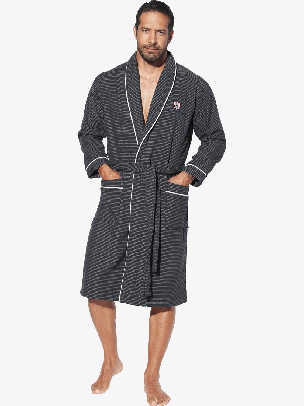 Jan Vanderstorm Bademantel Herren anthrazit, 5XL Image