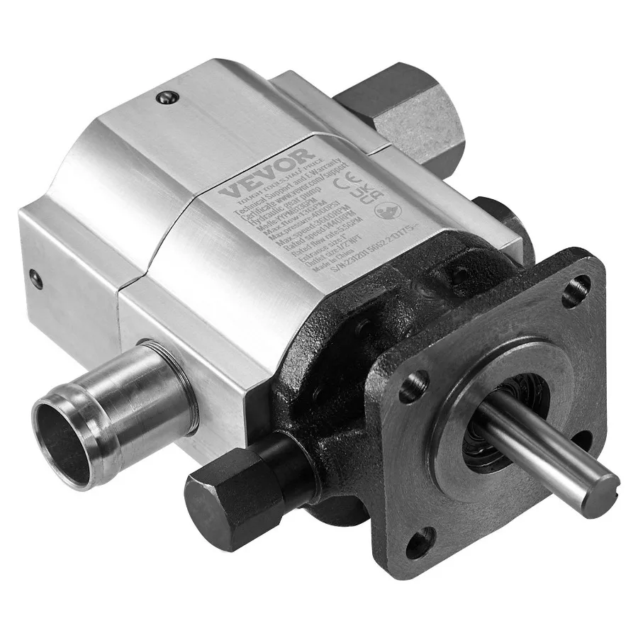 Hydraulic Wood Splitter Pump 3000 PSI 2 Stage Log Splitter Pump 13 GPM Hydraulic Gear Pump 3600 RPM Aluminum Log Splitter Pump