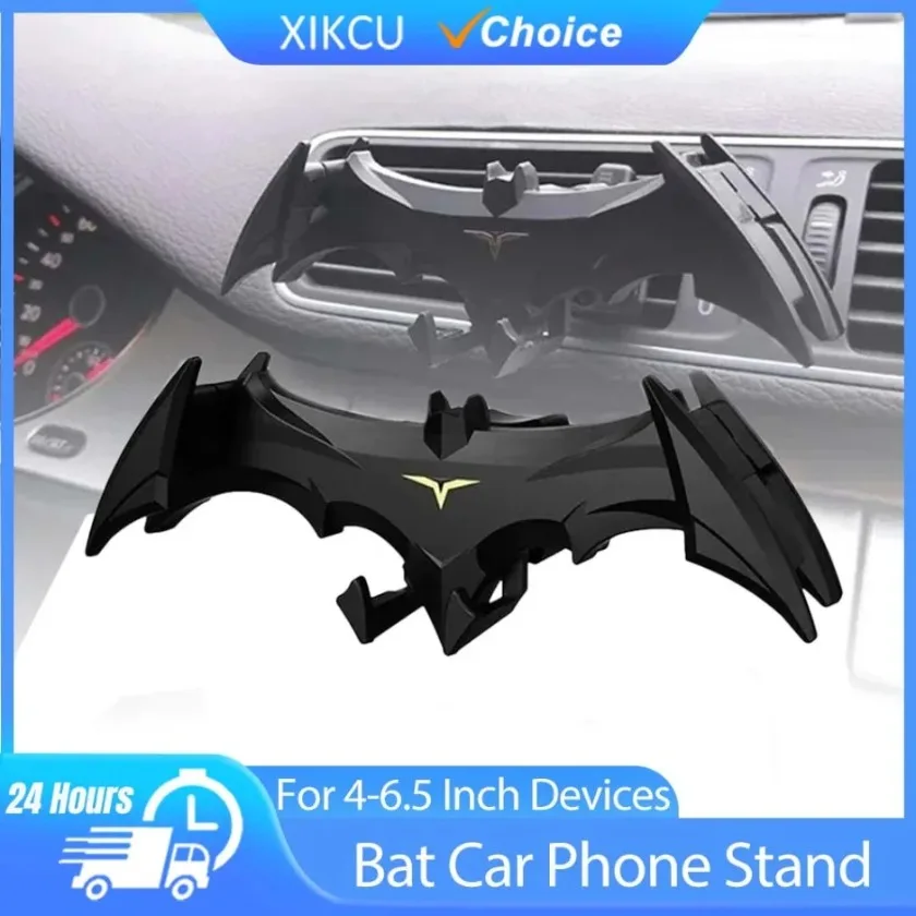 Bat Car Mobile Phone Holder Car Air Outlet Mobile Phone Holder Navigation Support for 4-6.5 Inch Devices Creative Car Interior