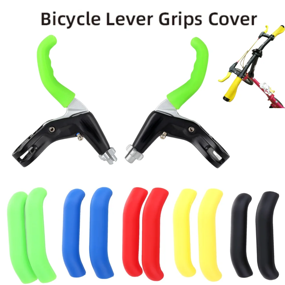 1Pair Bike Brake Handle Protection Cover Silicone Bicycle Brake Sleeve Mountain Road Bike Brake Lever Protection Bicycle Parts