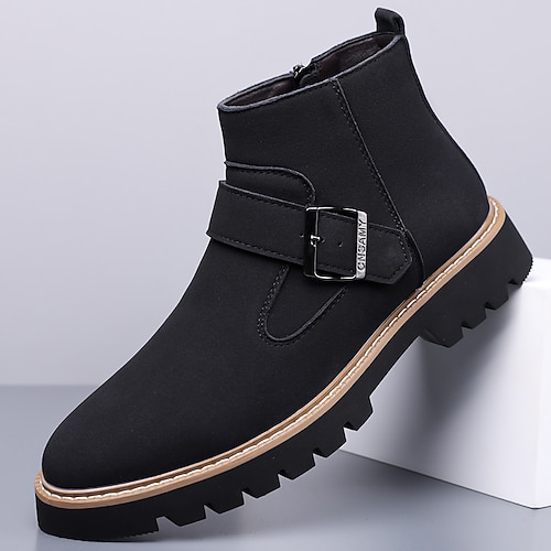 Türkisfarbene Chelsea Boots für Herren – modisch und strapazierfähig, ideal für lässige Winterausflüge und Outdoor-Aktivitäten Image