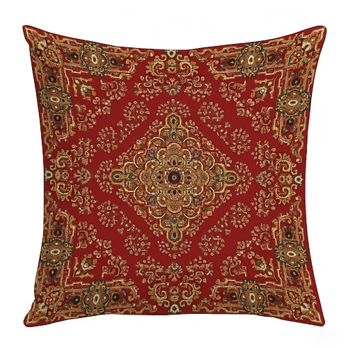 Vintage-Kissenbezüge im Bohème-Stil mit Digitaldruck, dekorative Kissenhüllen für Zuhause, Schlafzimmer, Wohnzimmer, Gästezimmer, Hotel, Sofa-Akzente Image