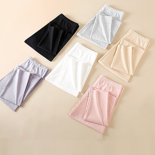 Damen Leggings Basic Lässig Volle Länge Hohe Taille Einfach Hoher Schnitt Bequem Weich Dehnbar Täglich Heim Blau Schwarz Weiß Rosa Herbst Winter Schmale Passform Image