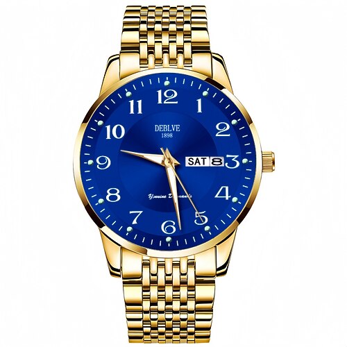Fortschrittliche Herren Armbanduhr Modische Herren Quarz Uhr Modischer Kalender Leuchtzifferblatt Die beste Wahl für Valentinstagsgeschenke für Männer Image