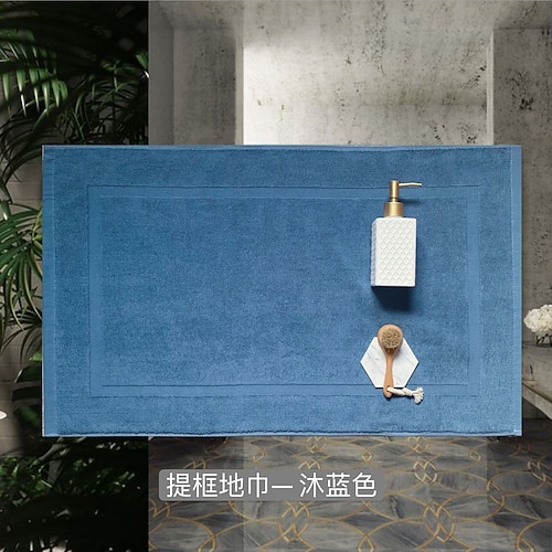 Großes Hotelbadetuch (80 x 50 cm), dick, saugfähig, weich, aus Mikrofaser, schnelltrocknend, rutschfest, für den Gebrauch zu Hause oder im Hotel. Image