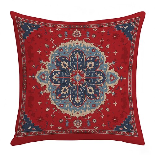 Vintage-Kissenbezüge im Bohème-Stil mit Digitaldruck, dekorative Kissenhüllen für Zuhause, Schlafzimmer, Wohnzimmer, Gästezimmer, Hotel, Sofa-Akzente Image