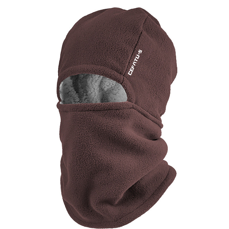 Men's Balaclava Ski Mask Winter Hats Black Wine Polyester Fleece Fashion Sport Outdoor Daily Wear Solid / Plain Color Thermal Warm Windproof