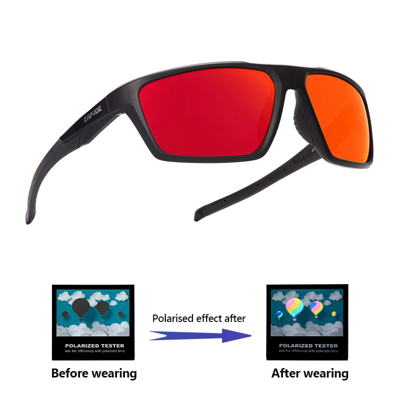 Kapvoe Männer Angeln Sonnenbrille Mode Polarisierte Radfahren Gläser UV400 Brillen für Männer Frauen Fahren Outdoor Sport Sonnenbrille Image