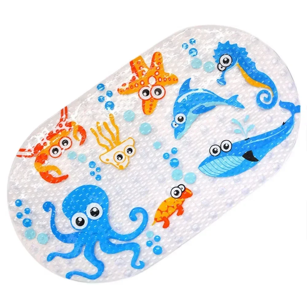 1pc Cartoon Nicht-slip Bad Matte mit Saugnäpfen 38x69cm Dusche Matten für Badezimmer kinder Badewanne Teppich Bad Matte Bad Teppich Image