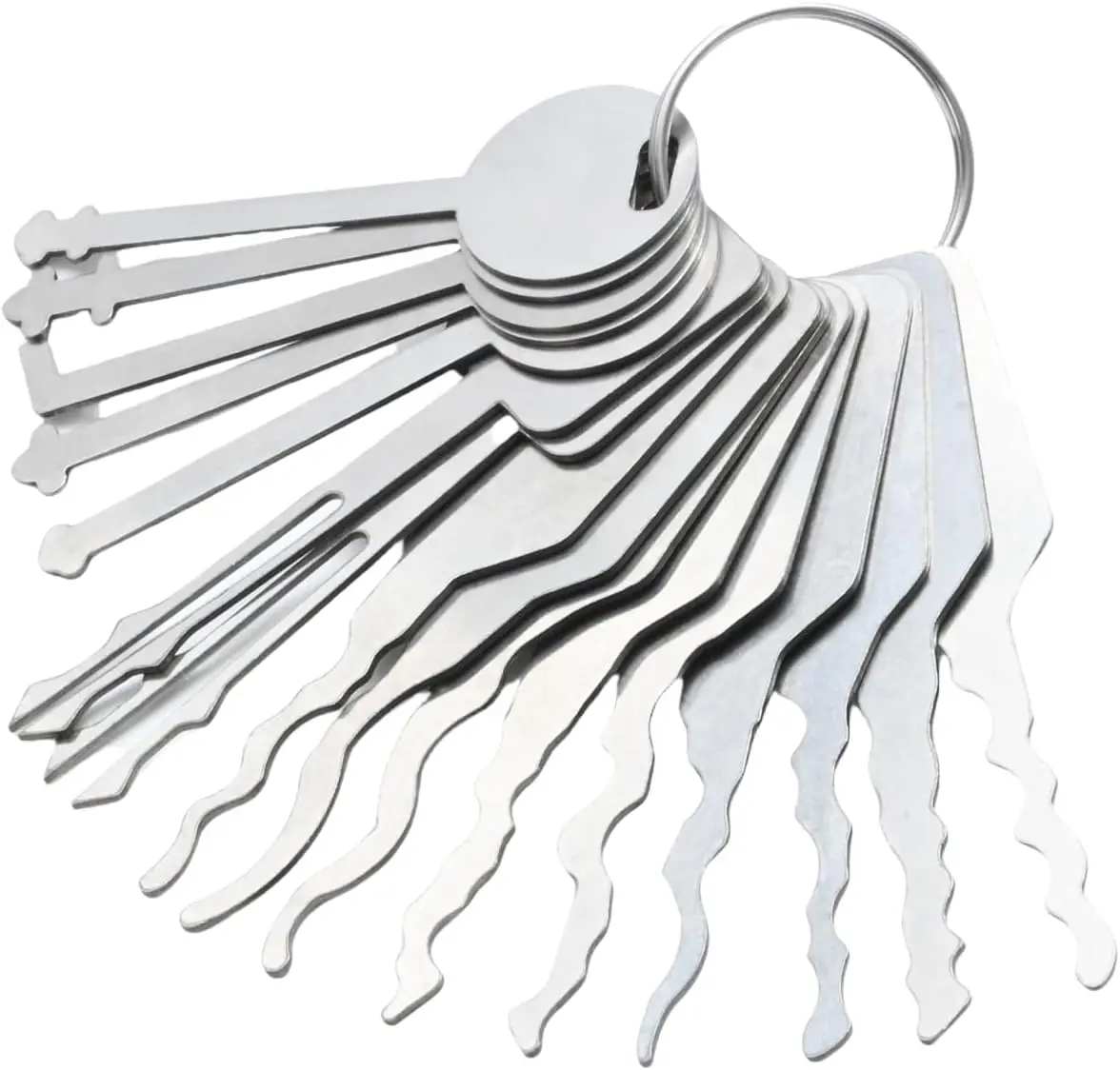 Ensemble d'outils de réparation de crochets 16 pièces, outils manuels à crochets pour Automobiles, Kit d'outils de sélection de voiture en acier inoxydable pour boîte à outils d'armoire