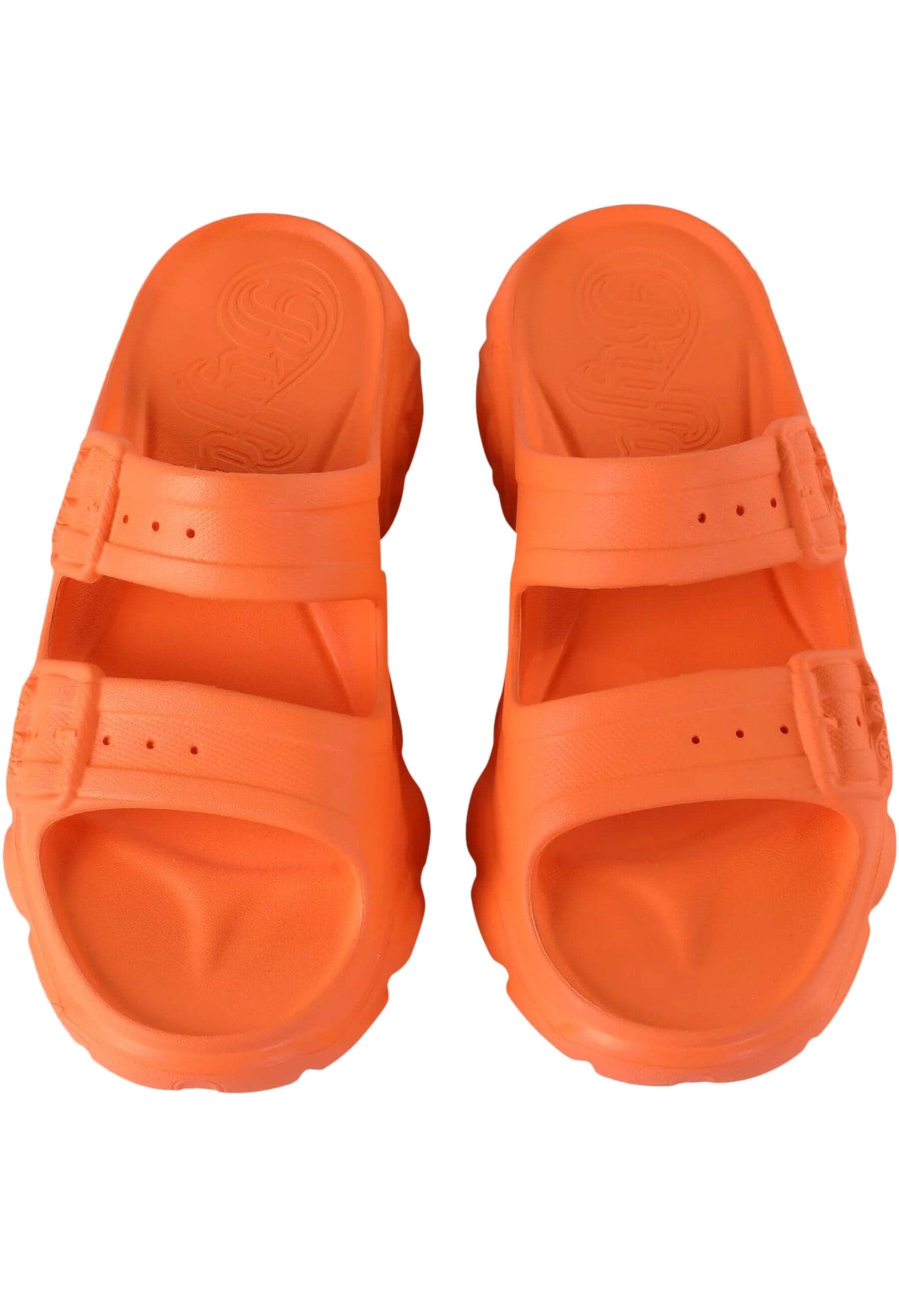 Sandale BUFFALO "Buffalo Damen Buffalo Cld Ari Slide Vegan Foam", Damen, Gr. 36, orange, Kunstfaser, unifarben, Schuhe Sandale
